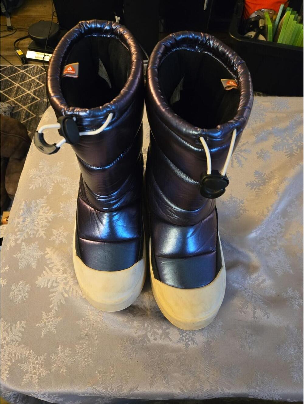 Cougar Metallic Puffer Snow Boots USA 9 EU 40 Waterproof Iridescent - Picture 4 of 7